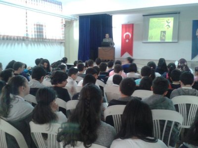 BEŞİKTAŞ İLÇESİ BÜYÜK ESMA SULTAN ORTAOKULU 21 MAYIS DÜNYA SÜT GÜNÜ ETKİNLİKLERİ KAPSAMINDA BİLİNÇLİ GIDA TÜKETİM SEMİNERİ VERİLMİŞTİR 