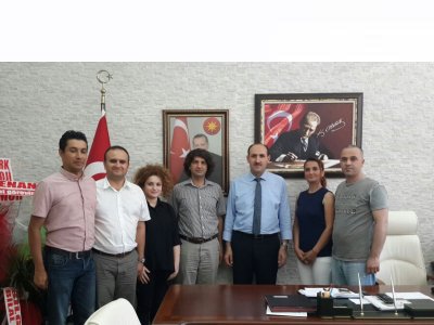 ŞUBE YÖNETİM KURULUMUZCA GÖREVE YENİ BAŞLAYAN İL GIDA TARIM VE HAYVANCILIK MÜDÜRÜ SAYIN MUHAMMET ALİ TEKİN ZİYARET EDİLEREK GÖREVİNDE BAŞARI DİLEKLERİNDE BULUNULDU