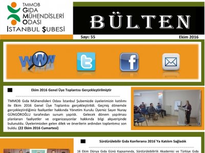 EKİM 2016 ETKİNLİK BÜLTENİ 