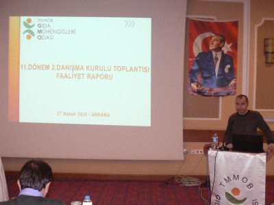 TMMOB GIDA MÜHENDİSLERİ ODASI 11DÖNEM 2DANIŞMA KURULU TOPLANTISI`NA KATILIM SAĞLADIK