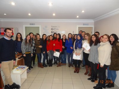 ISO 22000:2005 GIDA GÜVENLİĞİ YÖNETİM SİSTEMİ TEMEL EĞİTİMİ GERÇEKLEŞTİRİLMİŞTİR