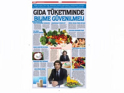 GIDA TÜKETİMİNDE BİLİME GÜVENİLMELİ