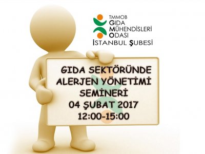 GIDA SANAYİNDE ALERJEN YÖNETİMİ SEMİNER DUYURUSU