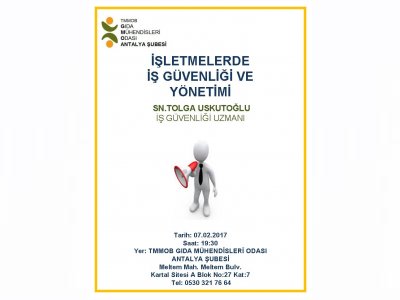 İŞLETMELERDE İŞ GÜVENLİĞİ VE YÖNETİMİ