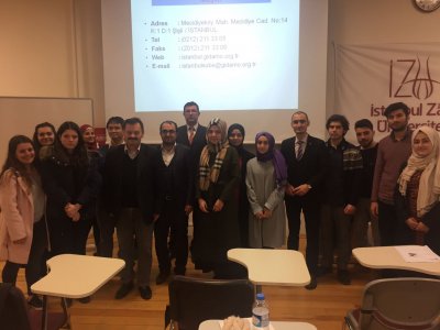 İSTANBUL SABAHATTİN ZAİM ÜNİVERSİTESİ`NDE ODA TANITIMI VE MESLEKİ SÖYLEŞİ GERÇEKLEŞTİRİLDİ