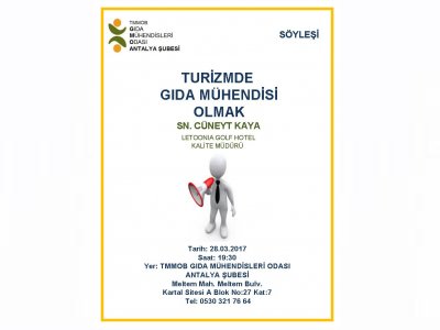 TURİZMDE GIDA MÜHENDİSLİĞİ