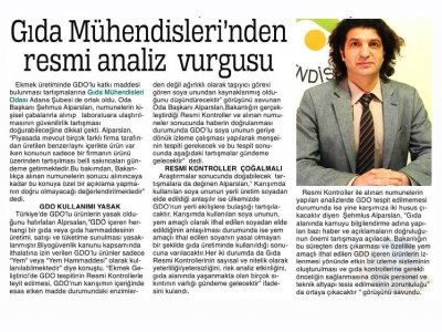 GDO’LU EKMEKTE8216;GÜVENİRLİK’ TARTIŞMASI