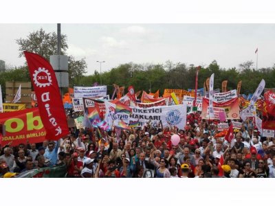 1 MAYIS BİRLİK MÜCADELE VE DAYANIŞMA GÜNÜNDE ALANLARDAYDIK 