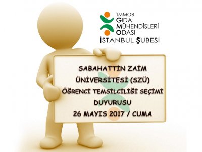 SABAHATTİN ZAİM ÜNİVERSİTESİ ÖĞRENCİ TEMSİLCİLİĞİ SEÇİMİ VE ÜYE LİSTESİ ASKI SÜRESİ DUYURUSU
