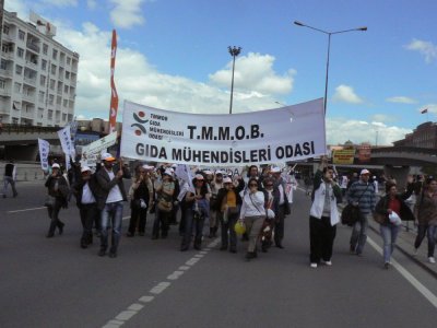 TMMOB MİTİNGİ`NDE ALANLARDAYDIK