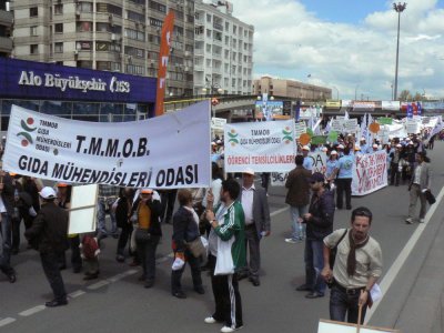 TMMOB MİTİNGİ`NDE ALANLARDAYDIK