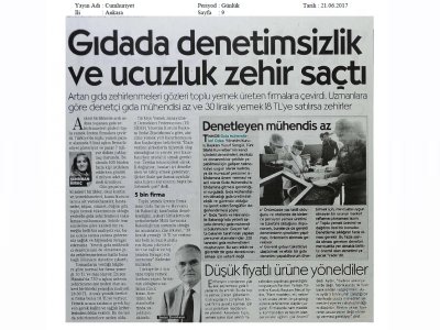 CUMHURİYET GAZETESİGIDADA DENETİMSİZLİK VE UCUZLUK ZEHİR SAÇTI