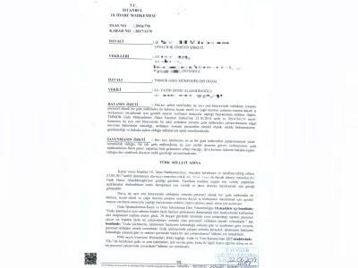 KISMİ ZAMANLI ÇALIŞMA HAKKINDA ODAMIZA KARŞI AÇILAN DAVA ODAMIZIN LEHİNE SONUÇLANDI