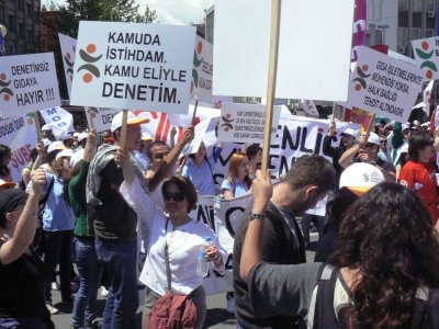 TMMOB MİTİNGİ`NDE ALANLARDAYDIK