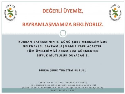 ÜYELER İLE BAYRAMLAŞMA