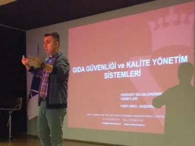 İSTANBUL AYDIN ÜNİVERSİTESİNDE GIDA GÜVENLİĞİ VE KALİTE YÖNETİM SİSTEMİ BİLGİLENDİRME SEMİNERİ GERÇEKLEŞTİRİLDİ