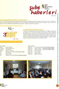 103 İZMİR ŞUBE e-BÜLTEN - Ocak-Mart 2012