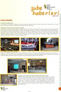 126 İZMİR ŞUBE e-BÜLTEN - Haziran-Ağustos 2012