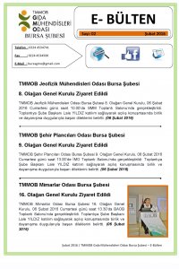 100 BURSA ŞUBE e-BÜLTEN