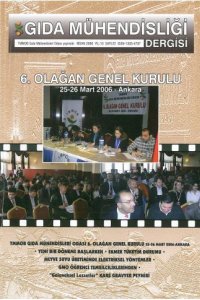 GIDA MÜHENDİSLİĞİ DERGİSİ