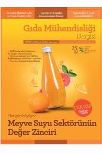 284 GIDA MÜHENDİSLİĞİ DERGİSİ