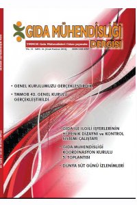 98 GIDA MÜHENDİSLİĞİ DERGİSİ
