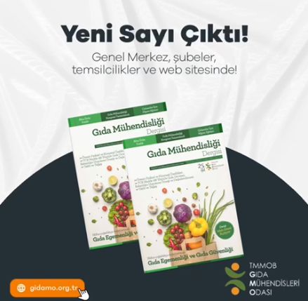 GIDA MÜHENDİSLİĞİ DERGİSİ 49 SAYISI YAYINDA 