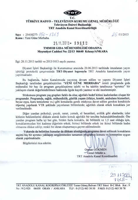 TRT DİYANET TV’YE RÖPORTAJ İÇİN NEDEN ERKEK TEMSİLCİ İSTEDİKLERİNİ SORDUK 