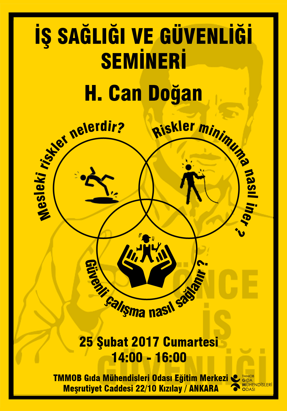 İŞ SAĞLIĞI VE GÜVENLİĞİ SEMİNERİ 25 ŞUBAT 2017 CUMARTESİ 14:0016:00