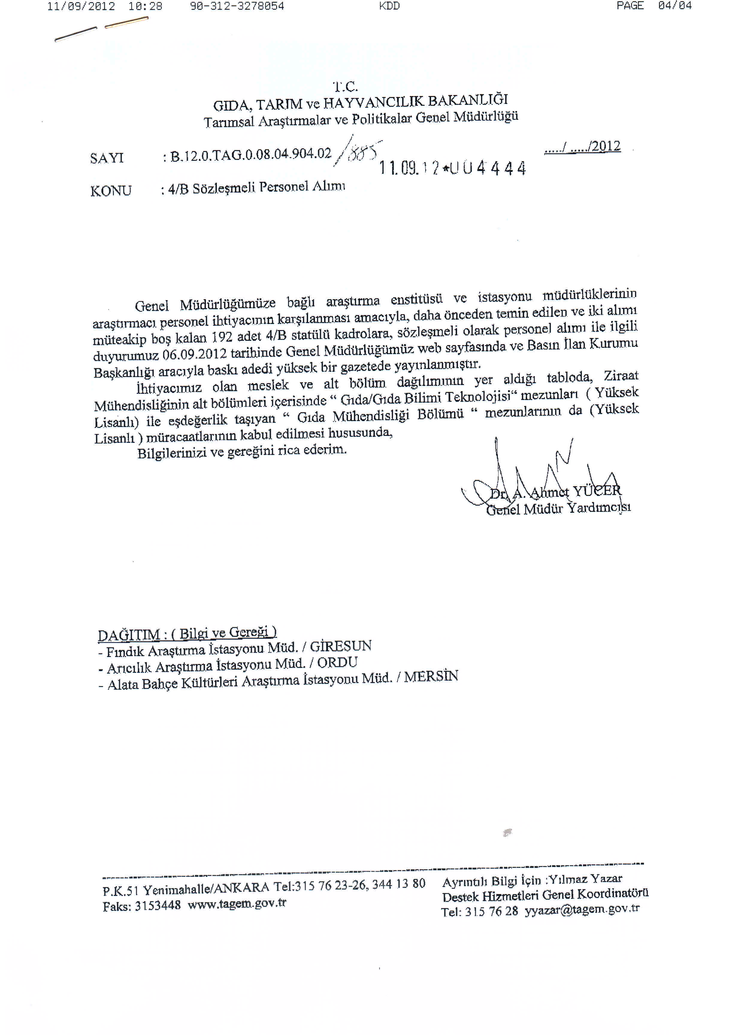 BAŞKANIMIZIN ODAMIZIN İSTİHDAM ÇALIŞMALARI HAKKINDAKİ İKİNCİ AÇIKLAMASI