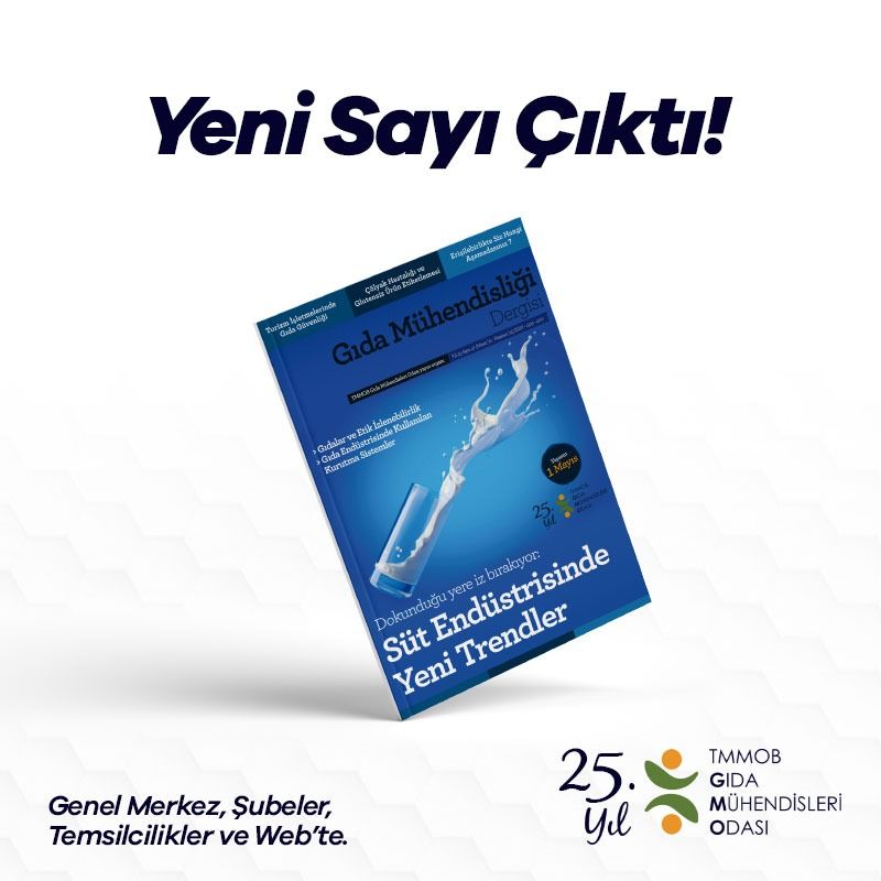 GIDA MÜHENDİSLİĞİ DERGİSİ 47 SAYISI YAYINDA

