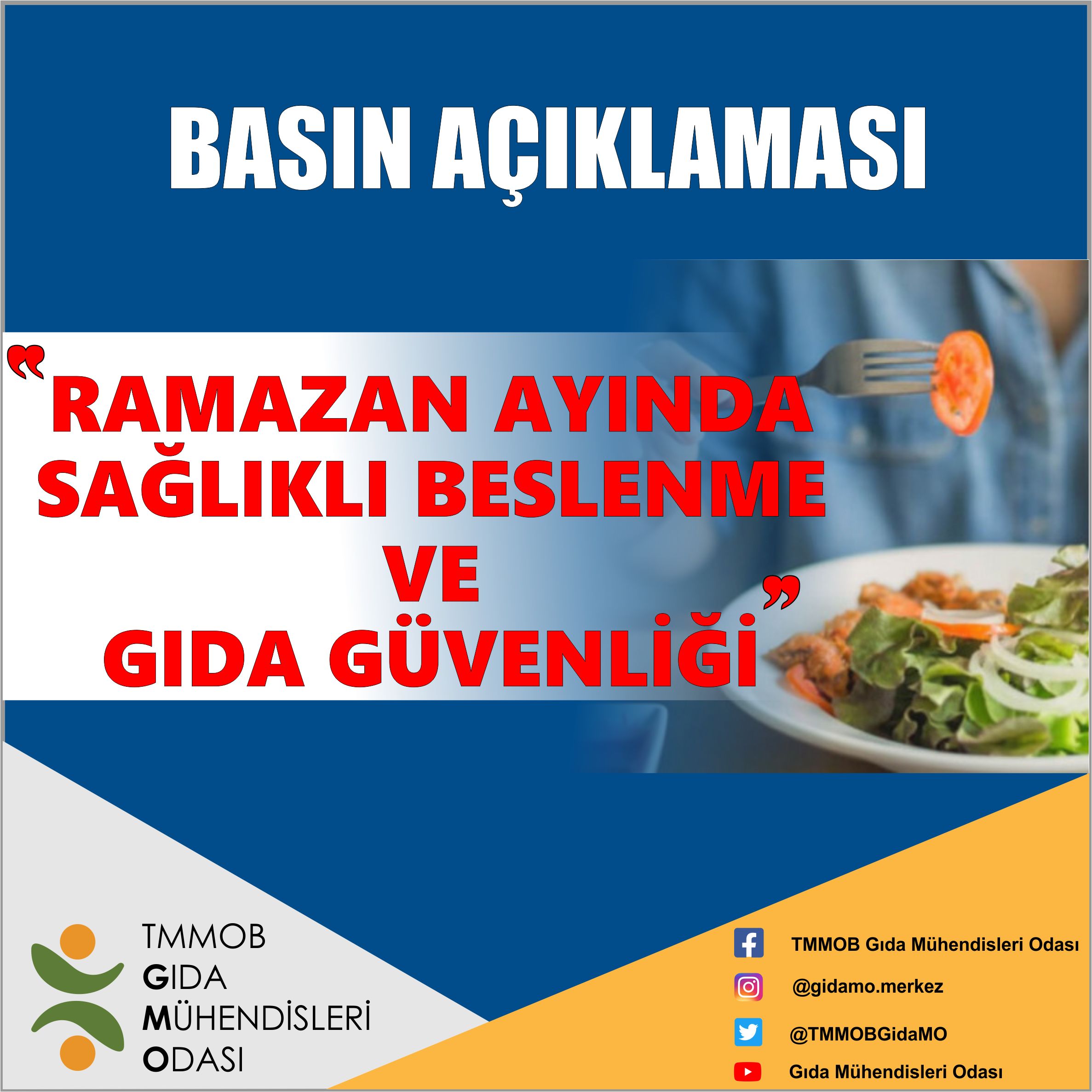 RAMAZAN AYINDA SAĞLIKLI BESLENME VE GIDA GÜVENLİĞİ