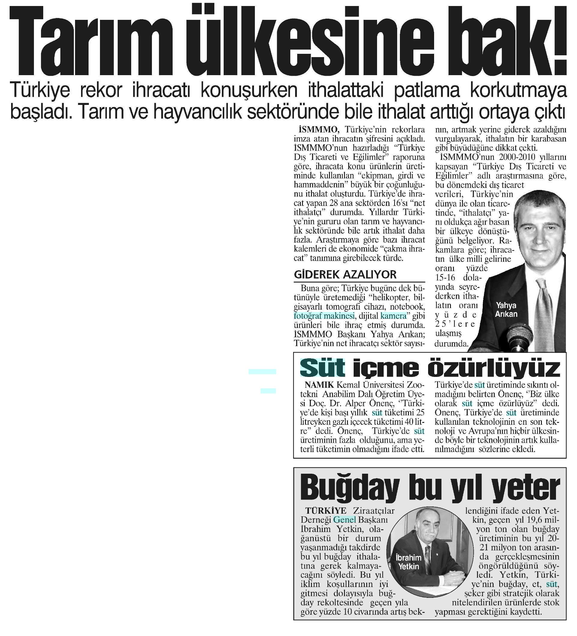 TARIM ÜLKESİNE BAK