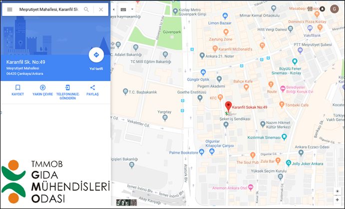 GENEL MERKEZİMİZİ KARANFİL2 SOKAK NO:4910 KIZILAYANKARA ADRESİNE TAŞIDIK