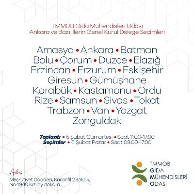 ANKARA VE BAZI İLLERİN DELEGE SEÇİMLERİ 56 ŞUBAT 2022 TARİHLERİNDE ANKARADA GERÇEKLEŞTİRİLDİ