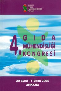 7 4. GIDA MÜHENDİSLİĞİ KONGRESİ KİTABI 