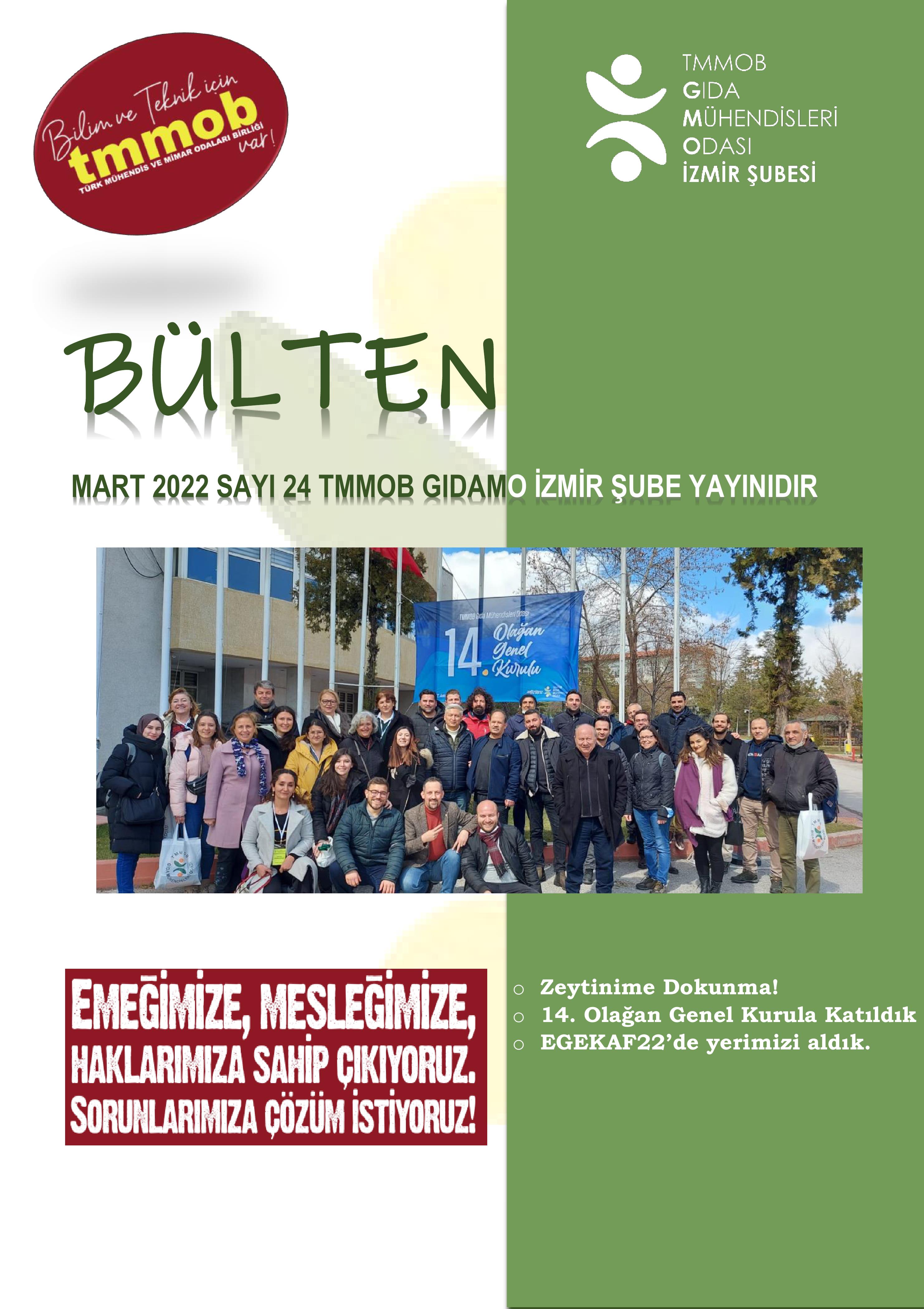 301 İZMİR ŞUBE e-BÜLTEN - Mart 2022