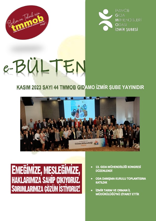 İZMİR ŞUBE e-BÜLTEN - Kasım 2023