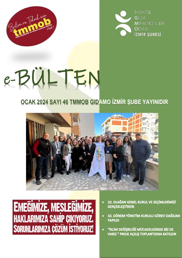 İZMİR ŞUBE e-BÜLTEN - Ocak 2024