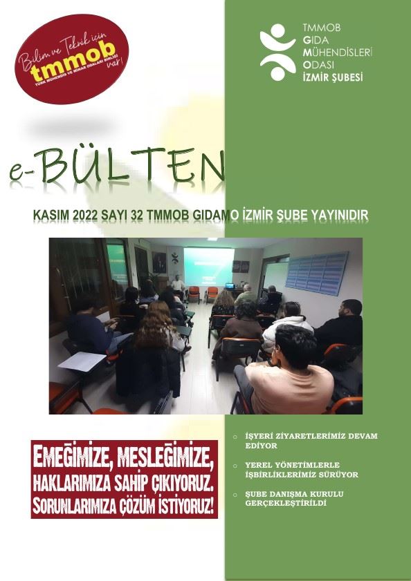 İZMİR ŞUBE e-BÜLTEN - Kasım 2022