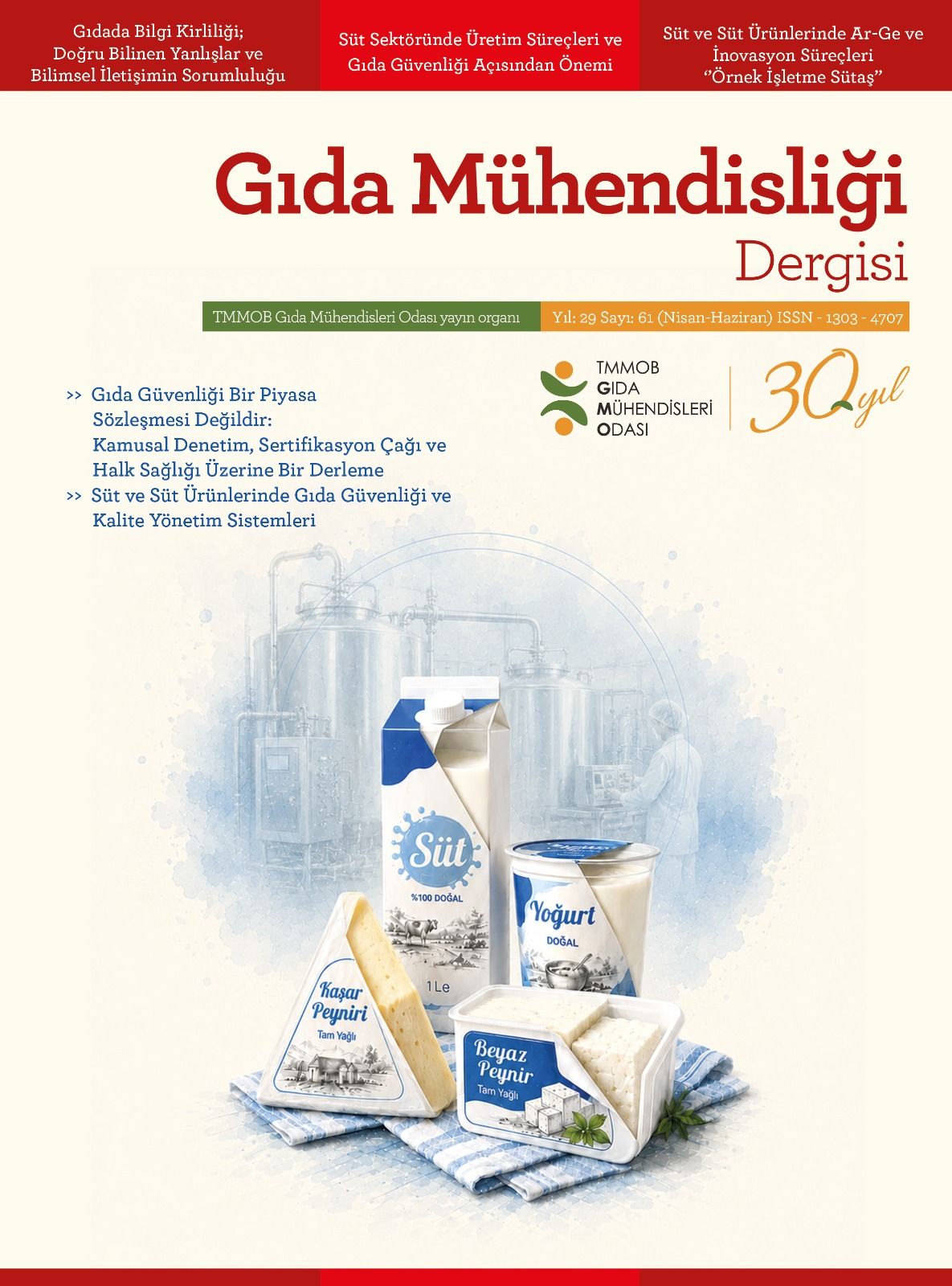Gıda Mühendisliği Dergisi 61. Sayı